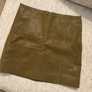 Free people mini suede skirt